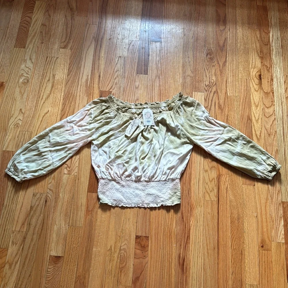 Mystree Tie Dye Off the Shoulder Top - Picture 1 of 6